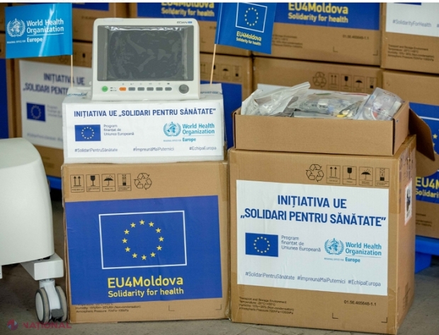 UE și OMS au donat R. Moldova aparate de ventilare pulmonară, necesare bolnavilor de COVID-19, în sumă de un MILION de euro