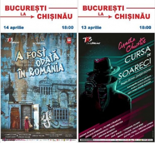 Teatrul Românesc la București și Chișinău, la a VI-a ediție: Spectacole pe care le puteți vedea pe 13 și 14 aprilie la Teatrul Național „Mihai Eminescu”