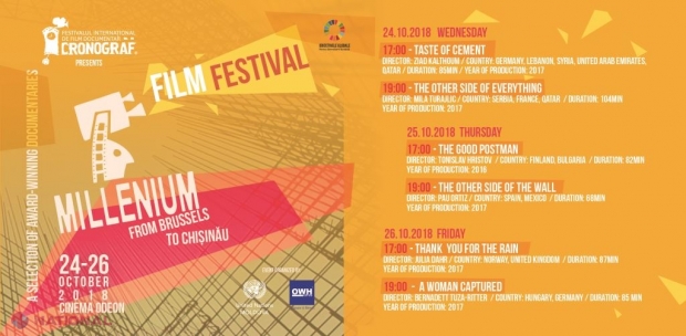 Filmele documentare premiate la Festivalul de Film Millenium de la Bruxelles vor fi proiectate la Chișinău: Intrare GRATUITĂ