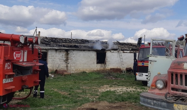 Incendiu la o fermă de păsări din Telenești: Peste 100 de pui au pierit