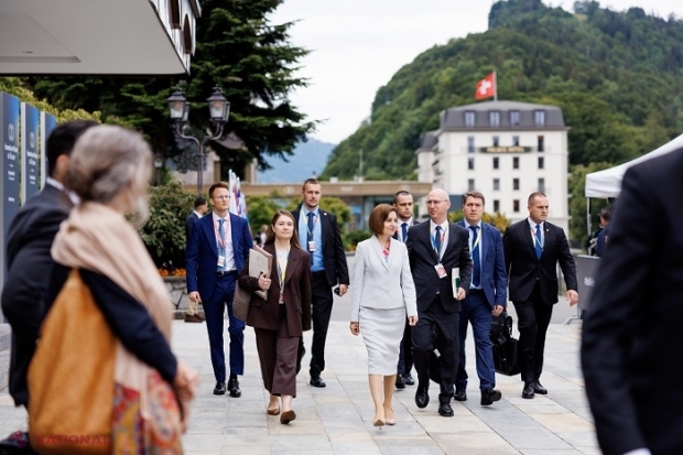 Kamala Harris, Emmanuel Macron, Justin Trudeau, Salome Zurabișvili sau Roberta Metsola, printre oficialii care au discutat cu Maia Sandu în Elveția: „Partenerii internaționali văd R. Moldova ca un aliat de încredere în promovarea păcii”