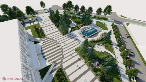 FOTO // MODERNIZARE: Cum va arăta centrul municipiului Cahul, după amenajări efectuate cu bani de la UE