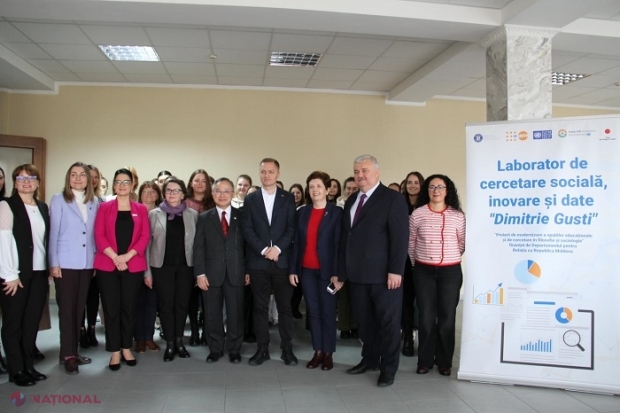 Laborator de Cercetare Socială, Inovare și Date, care poartă numele sociologului român „Dimitrie Gusti”, inaugurat la USM cu sprijinul financiar al DRRM, UNFPA și al Japoniei