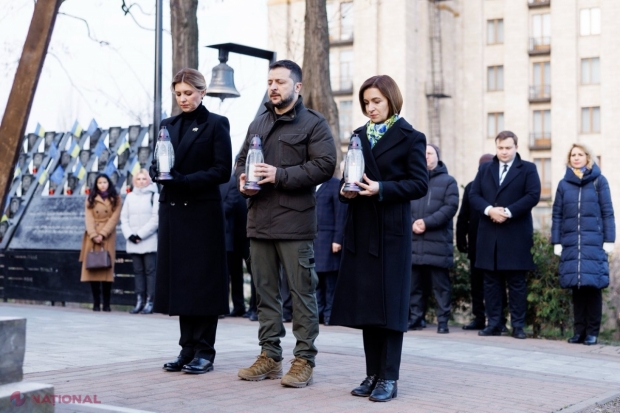 VIDEO // Maia Sandu, alături de Volodimir Zelenski, la Kiev: Ucraina marchează ZECE ani de la EUROMAIDAN. Șefa statului va avea o întrevedere și cu președintele Consiliului European