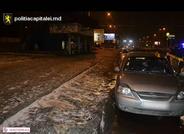 La 4.00 dimineața, drogat la volan prin Chișinău