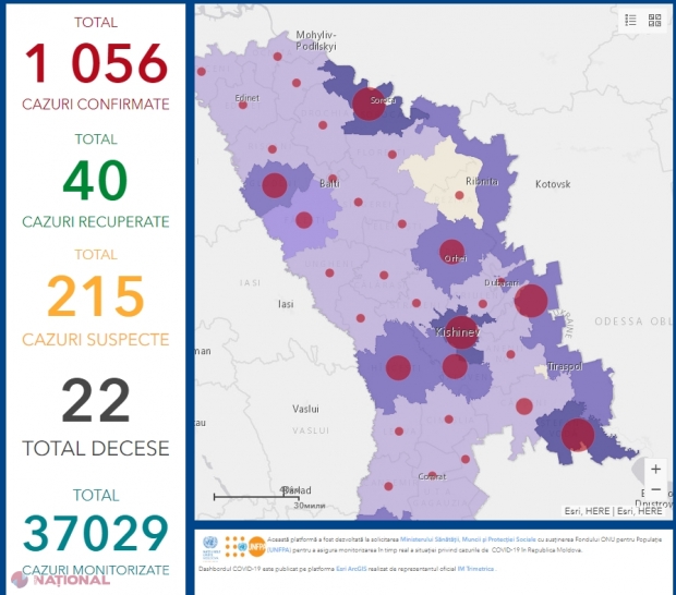 VIDEO // Pandemia de COVID-19 în R. Moldova: Doi MORȚI și 114 persoane în stare gravă
