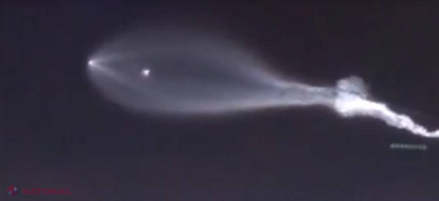 VIDEO // Apariție BIZARĂ pe cerul Chișinăului: „Era un obiect zburător cu forma unui GHEM DE FOC CU COADĂ. A traversat Chișinăul de la vest la est”