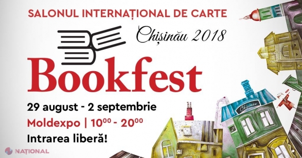 BOOKFEST Chişinău, ediția 2018: 50 de edituri din România și R. Moldova expun, din 29 august, peste 50 de mii de CĂRȚI la centrul „Moldexpo”