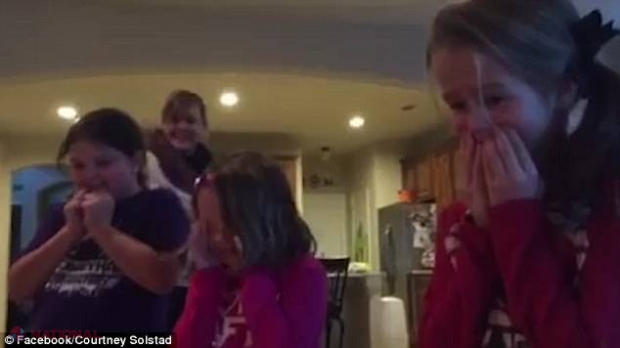 Cadou INEDIT. Ce au primit aceste surioare de la Moş Nicolae