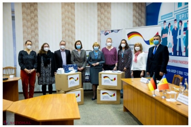 Germania a donat R. Moldova 100 000 de reagenți de testare PCR, 50 000 de truse de extracție ARN, precum și alte materiale de laborator în valoare de 415 000 de euro