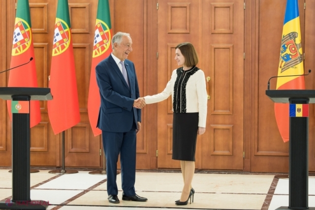 VIDEO // Portugalia vrea R. Moldova în UE. Președintele Marcelo Rebelo de Sousa: „Eu simt că R. Moldova poate adera la UE până în 2030. Sper că la ai mei 82 de ani să văd R. Moldova în UE”