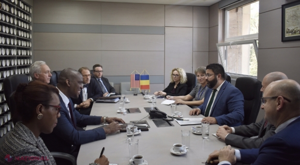 Matthew Boyse, adjunct al asistentului secretarului de stat al SUA, Dan Neculăescu și Ambasadorul american de la Chișinău, discuții despre R. Moldova, la București