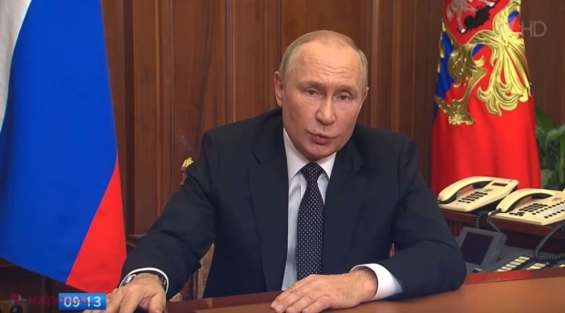 VIDEO // „Operațiunea specială” a EȘUAT? Putin cheamă la ARME rușii și AMENINȚĂ că Rusia poate să folosească bombele NUCLEARE „pentru a se apăra”