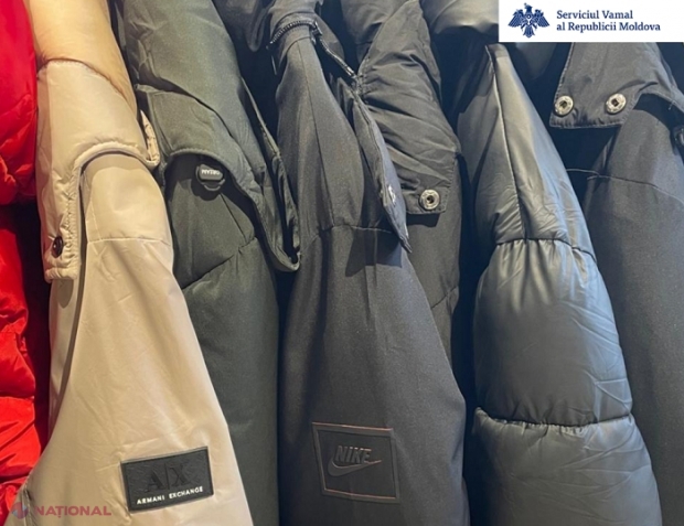 VIDEO // „Puma”, „Nike” sau „Adidas”, la Bălți: Haine și încălțăminte fără acte de proveniență, comercializate în patru magazine, ridicate de vameși