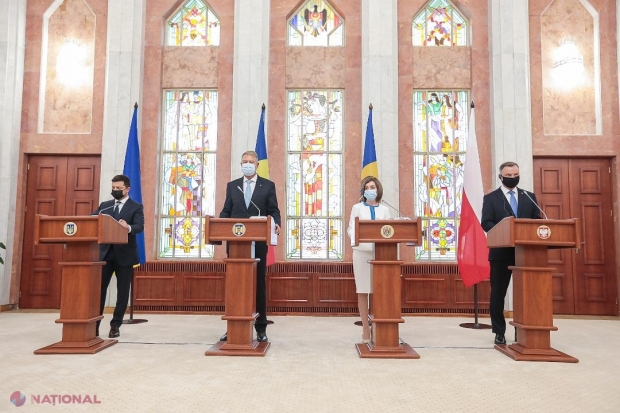 DISCURS // Maia Sandu către președinții Iohannis, Zelensky și Duda: „R. Moldova are prieteni adevărați”