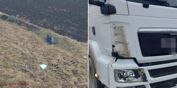 Un tânăr de 30 de ani, ucis de un camion la Fălești