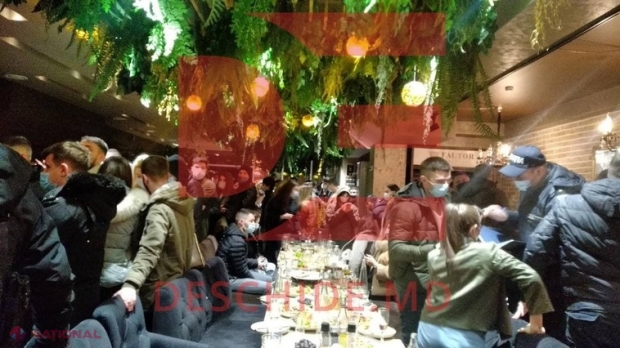 Petrecere de pomină, la miez de noapte, cu participarea PROCURORILOR, judecătorilor și a unor ofițeri din cadrul CNA. La evenimentul PRIVAT au participat circa 400 de persoane, care au fost BARICADATE în local când a venit POLIȚIA 