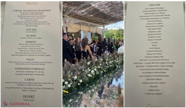 Ce MENIU au ales Simona Halep și Toni Iuruc pentru nuntă: Invitații au savurat de la sarmale până la icre negre