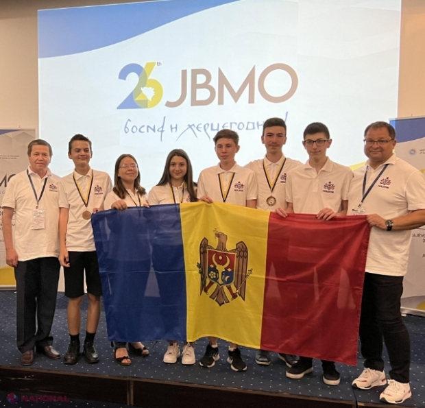 CINCI medalii de BRONZ pentru R. Moldova în cadrul Olimpiadei Balcanice la Matematică pentru Juniori. Echipa României a luat LOCUL I pe națiuni