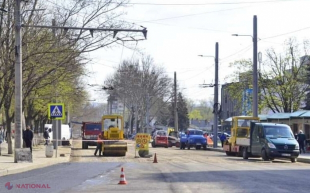 IMPORTANT! Traficul rutier, SUSPENDAT TOTAL pe strada Ion Creangă din Chișinău în următoarele patru weekenduri. Cum va circula transportul public