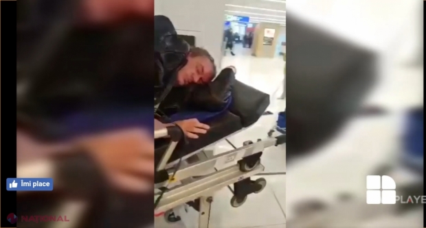 VIDEO // Un fost aşa-zis MINISTRU de la Tiraspol, BEAT CRIŢĂ la Aeroportul Internaţional Chişinău. A fost imediat preluat de Poliţia de Frontieră