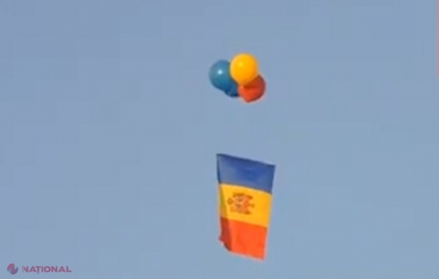 VIDEO // Drapelul R. Moldova, deasupra Transnistriei, care a sărbătorit separatismul pe 2 septembrie, cu felicitări de la Moscova