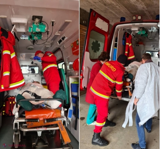 Operațiune SMURD: O moldoveancă de 38 de ani, victimă a unui accident rutier, preluată din Bârlad cu o ambulanță de terapie intensivă și adusă la Chișinău