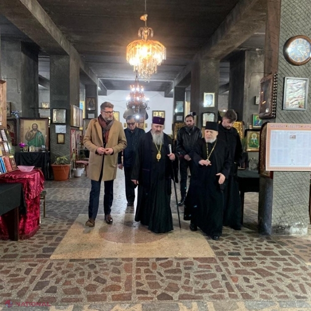 Mitropolitul Basarabiei și Ambasadorul României la Chișinău au vizitat Biserica „Sfinții Apostoli Petru și Pavel” din sectorul Buiucani, viitoarea Catedrală Mitropolitană