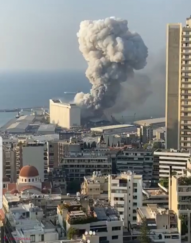 UPDATE,  VIDEO // PANICĂ în capitala Libanului. Deflagraţie de proporţii în portul din Beirut. 50 de MORŢI şi circa 3 000 de răniţi