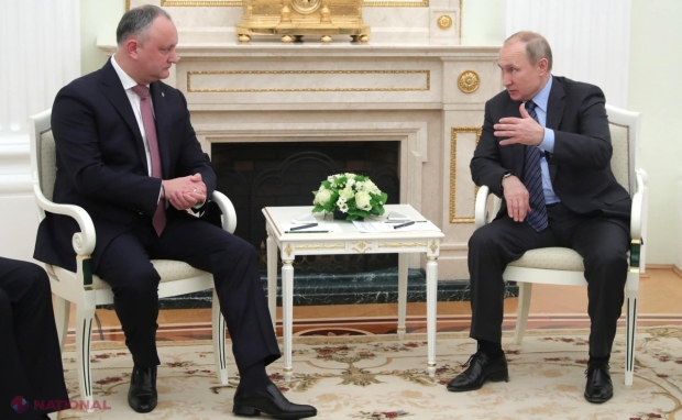 Putin - DA, Medvedev - BA: Președintele Rusiei îi mai face o promisiune lui Dodon, iar ultimul i-a mulțumit călduros