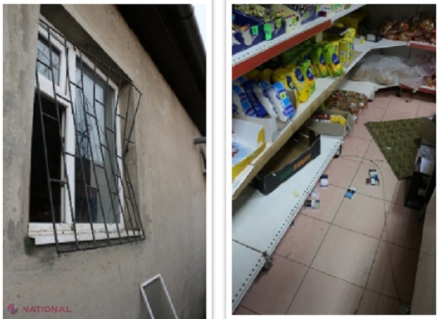 Magazin călcat de hoți la Cantemir: Și-au pregătit produse ca să le ia, dar n-au reușit. Făptașii, prinși de polițiști pe urme fierbinți