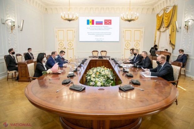 Primarul Ceban, vizită la Sankt Petersburg: Colaborare „economică și culturală” de trei ani între Chișinău și acest oraș din Rusia