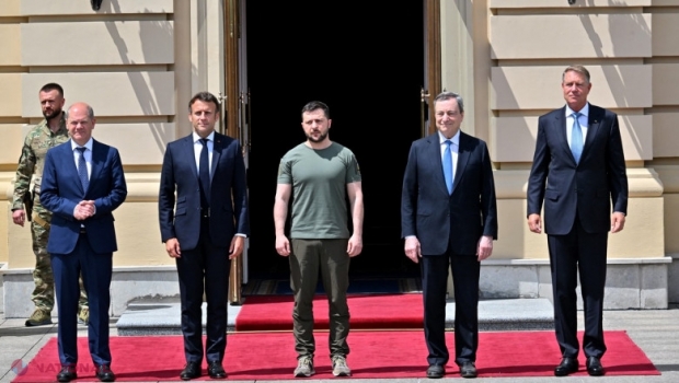 Iohannis, după vizita la Irpin: „Nu există cuvinte care să descrie tragedia inimaginabilă”. Liderii UE s-au întâlnit cu Zelenski