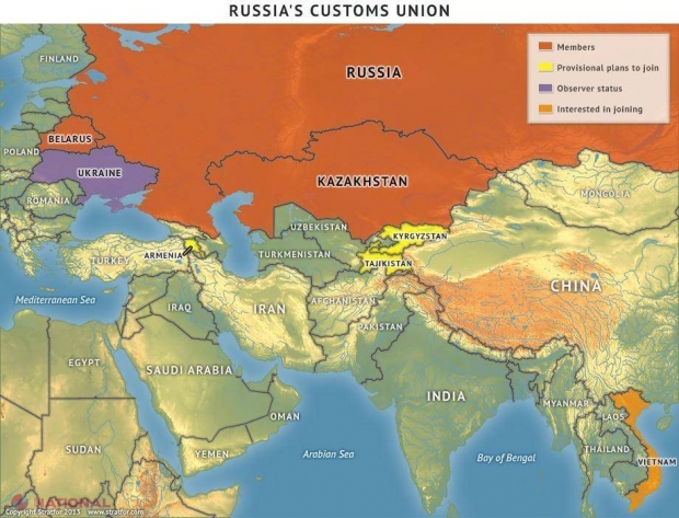 SRATFOR:  Harta noului Imperiu Rus 