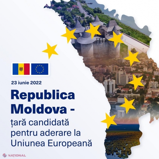 DECIS // R. Moldova, stat CANDIDAT pentru ADERARE la UE! Maia Sandu: „Pornim pe drumul spre UE care va aduce moldovenilor mai multă bunăstare, oportunități și ordine în republica lor”