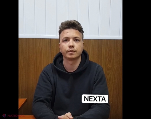 VIDEO // Jurnalistul belarus Roman Protasevici apare într-o înregistrare VIDEO, după ce a fost reținut abuziv de autoritățile de la Minsk: „Continui să colaborez cu anchetatorii...”​