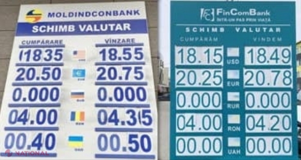 Băncile și casele de schimb valutar din R. Moldova NU primesc RUBLE
