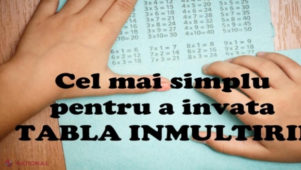 Cel mai simplu TRUC cu care copiii pot ÎNVĂȚA tabla înmulțirii