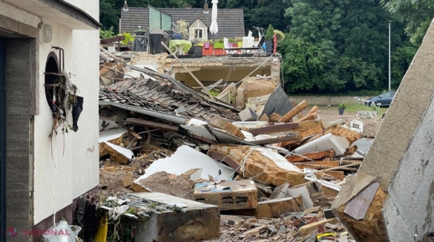 Inundații catastrofale în Germania: Cel puțin 42 de morți, zeci de dispăruți. În Belgia au murit 4 oameni. Merkel se declară „bulversată”