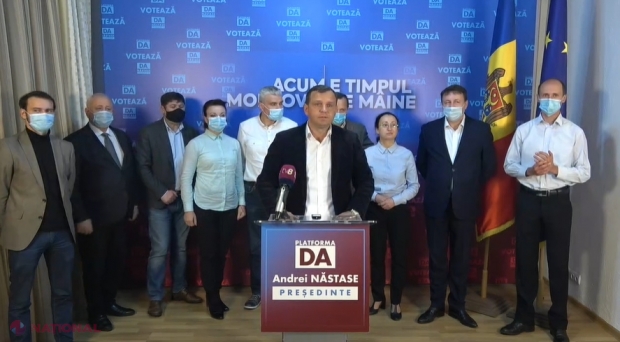 VIDEO // Andrei Năstase face declarații după închiderea secțiilor de votare din republică