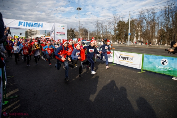 Copii din școli sportive și școli internat de pe ambele maluri ale Nistrului au participat la Maratonul de Crăciun, organizat cu sprijinul Uniunii Europene