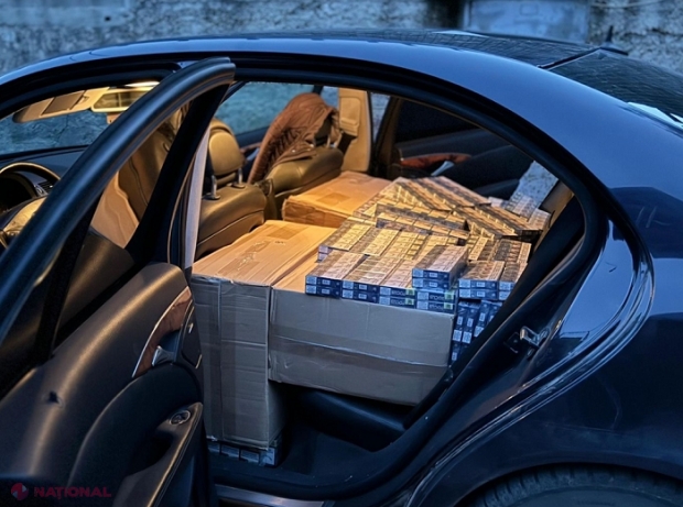 VIDEO // CAPTURĂ: Sute de mii de țigări și alcool de contrabandă ce urmau să ajungă pe piața neagră din România, confiscate de vameșii și procurorii din R. Moldova. Bănuitul, un vechi client al oamenilor legii