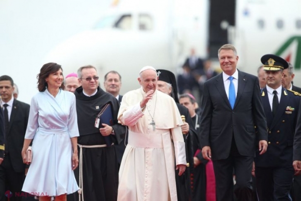 Primul discurs al Papei Francisc în România: „Sunt bucuros să mă găsesc în frumoasa dumneavoastră ţară”