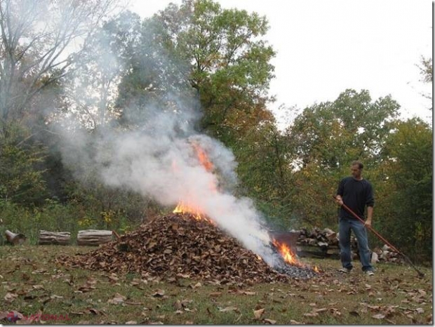 DOC // NU ardeți frunzele: Riscați amenzi usturătoare, dacă sunteți prinși