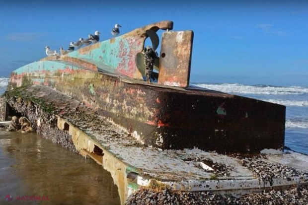VIDEO // O navă-fantomă, dispărută după tsunamiul din 2011, descoperită pe coasta SUA. Ce „încărcătură” PREȚIOASĂ avea