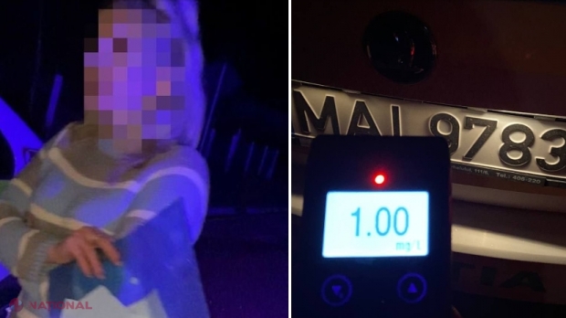 O tânără va rămâne fără permis de conducere la doar o lună după obținerea carnetului. Femeia a fost prinsă în stare de ebrietate la volan