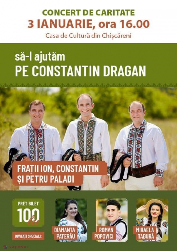 GEST // Nu uită de unde au pornit! Interpretul Ion Paladi și frații săi Constantin și Petru organizează un concert de caritate pentru a-și ajuta un consătean bolnav: „Haideți să fim mai buni!”