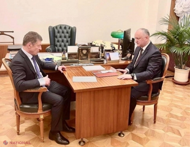 Ambasada Federației Ruse la Chișinău CONFIRMĂ întrevederea „SCURTĂ” a lui Kozak cu Dodon și Voronin. Care a fost SUBIECTUL discuției