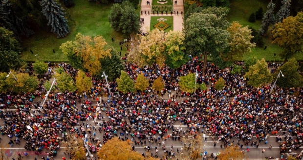 Câți oameni au participat astăzi la protestul organizat de Partidul 