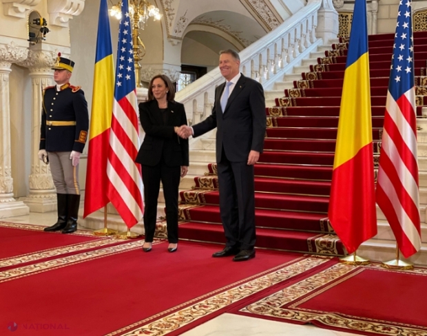 Kamala Harris către Klaus Iohannis: Sunt aici pentru a reafirma angajamentul SUA față de parteneriatul cu România și față de NATO